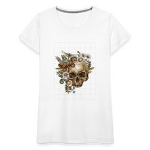 Load image into Gallery viewer, Skull and Flowers - Weiß