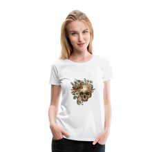 Load image into Gallery viewer, Skull and Flowers - Weiß