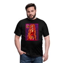 Load image into Gallery viewer, Wolf Lady - Men's T-Shirt - Schwarz