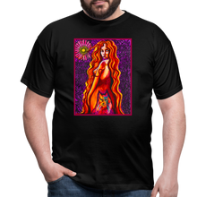 Load image into Gallery viewer, Wolf Lady - Men's T-Shirt - Schwarz