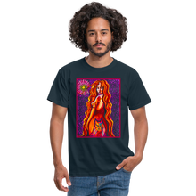 Load image into Gallery viewer, Wolf Lady - Men's T-Shirt - Navy