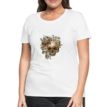 Load image into Gallery viewer, Skull and Flowers - Weiß