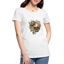 Load image into Gallery viewer, Skull and Flowers - Weiß