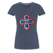 Load image into Gallery viewer, Eye of the Many - Women’s Premium T-Shirt - Blau meliert