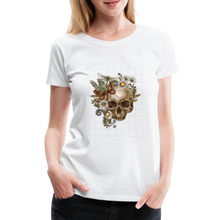 Load image into Gallery viewer, Skull and Flowers - Weiß