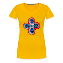 Load image into Gallery viewer, Eye of the Many - Women’s Premium T-Shirt - Sonnengelb
