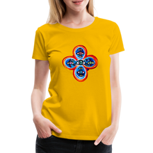 Load image into Gallery viewer, Eye of the Many - Women’s Premium T-Shirt - Sonnengelb
