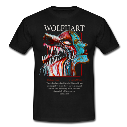 The Wolf Inside - Men's T-Shirt - Schwarz