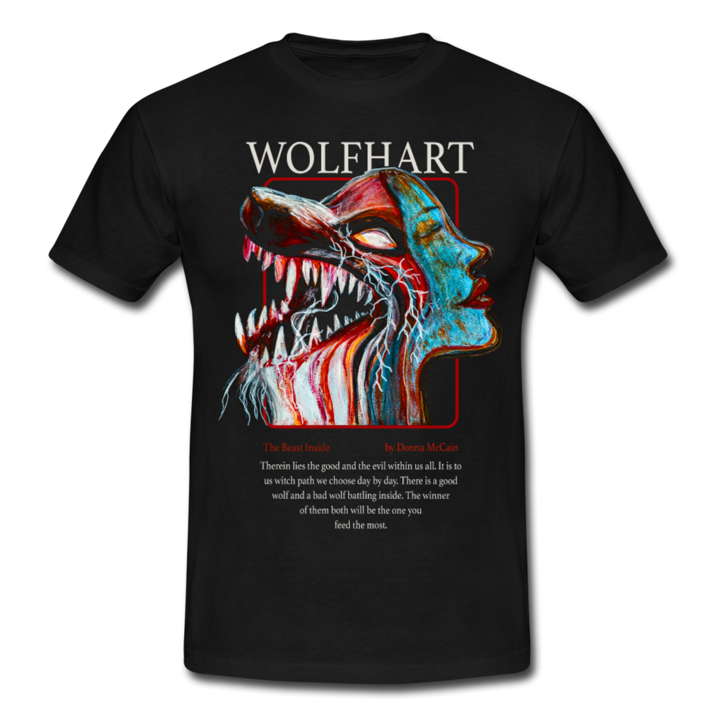 The Wolf Inside - Men's T-Shirt - Schwarz
