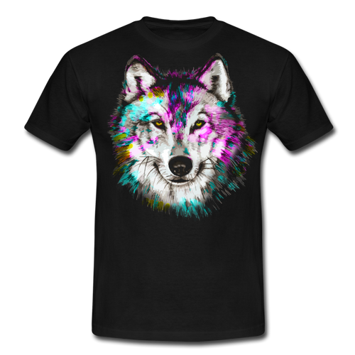 Wolf - Men's T-Shirt - Schwarz