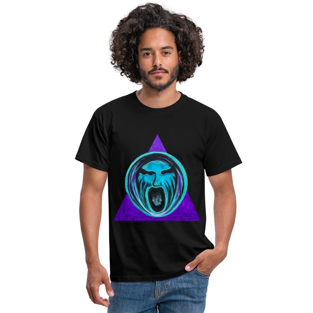 The Scream - Men's T-Shirt - Schwarz