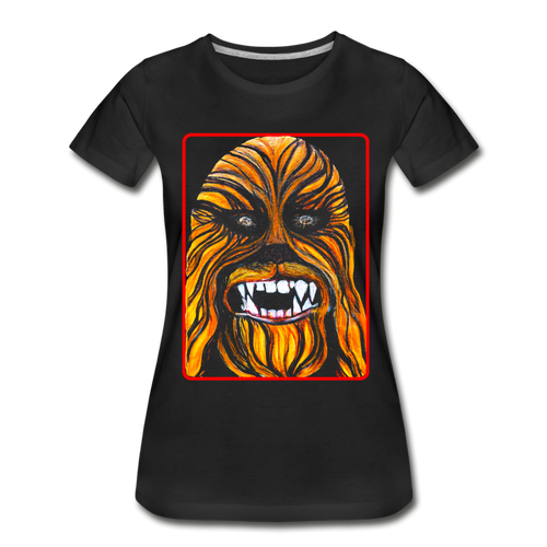 Chewbacca - Frauen Premium Bio T-Shirt - Schwarz